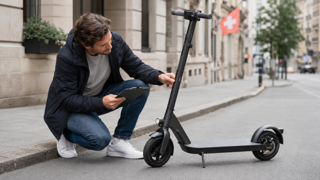 Kaufcheck an einem E-Trottinett in der Schweiz
